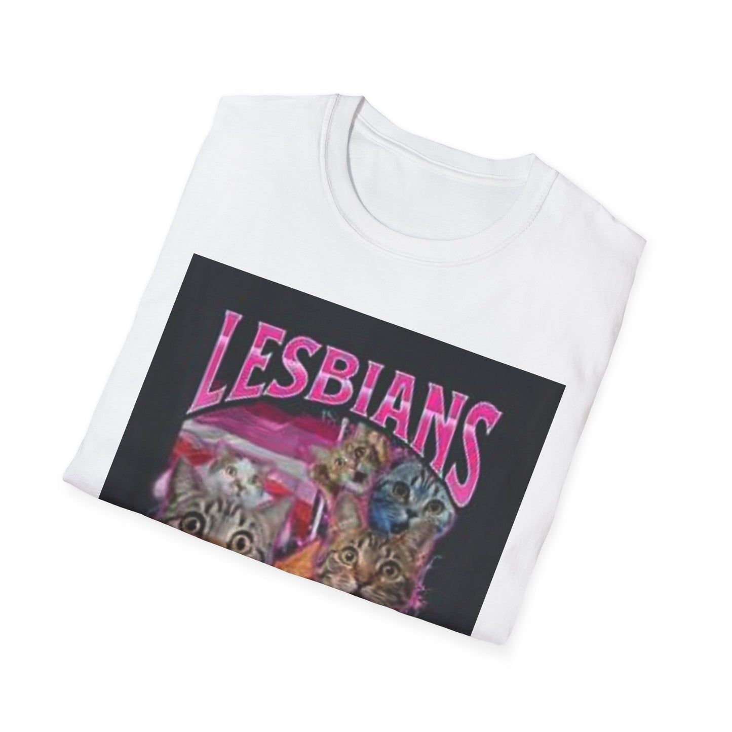 Lesbian Cat Lovers T-Shirt | Funny Cat Tee, LGBTQ Pride Shirt, Gift for Cat Owners, Unisex Softstyle Apparel, Casual Wear