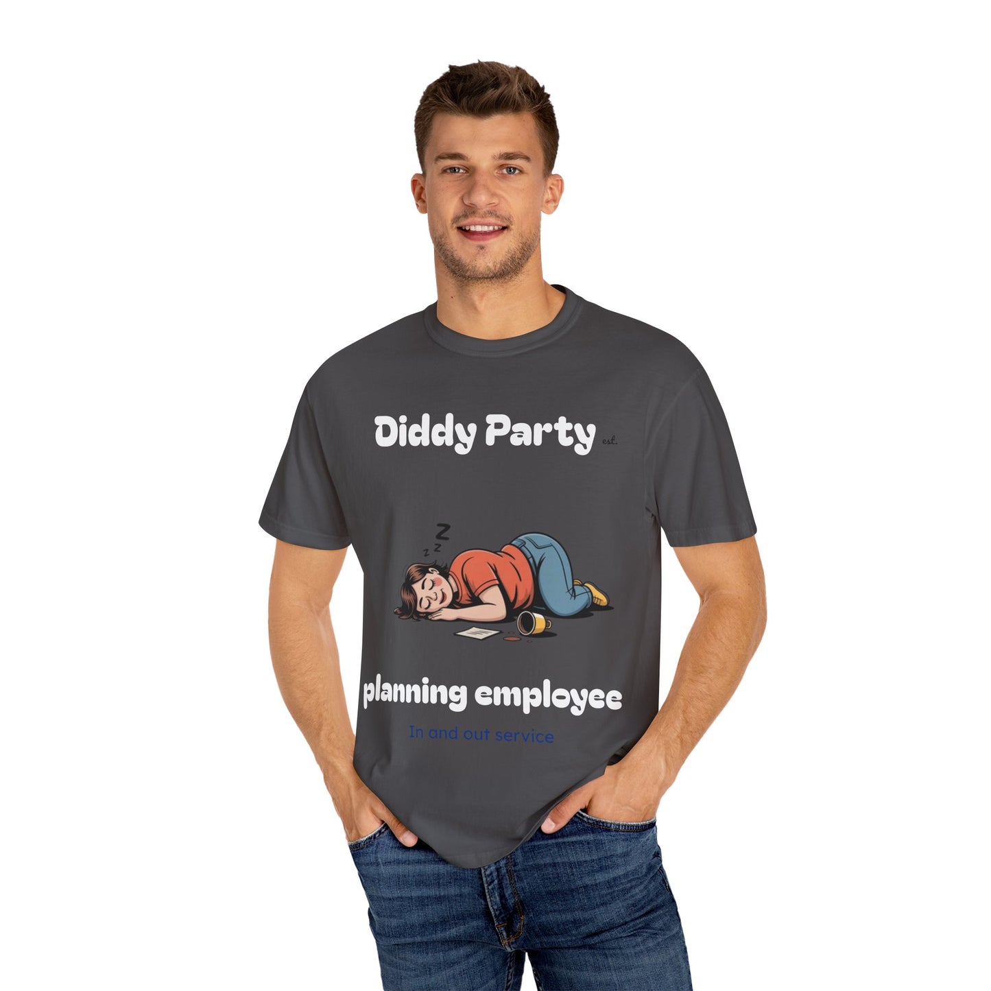 Funny Unisex Garment-Dyed T-shirt – Perfect for Lazy Days and Relaxation