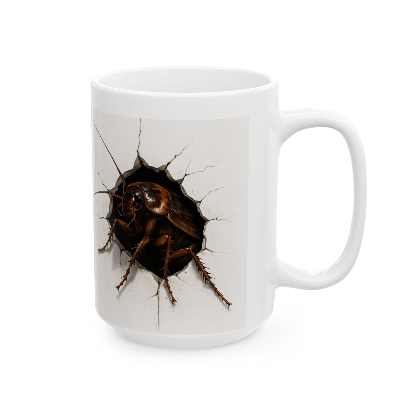 Cockroach Ceramic Mug | Funny Gift for Insect Lovers | Kitchen Decor | 11oz & 15oz Sizes | Unique Homeware | Gift for Him/Her