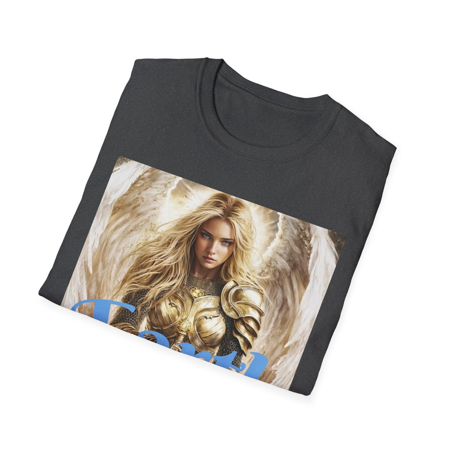Earth Angel Unisex Softstyle T-Shirt, Inspirational Tee, Casual Wear, Gift for Her, Spiritual Shirt, Unique Graphic Shirt