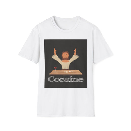 Cocaines Miracle Unisex Softstyle T-Shirt, Men's & Women's Tee, Funny Graphic Shirt, Humorous Gift, Casual Wear, Birthday Present