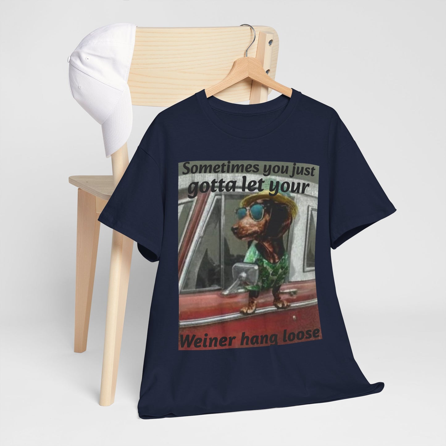 Dachshund 'Let Your Wiener Hang Loose' Graphic Tee