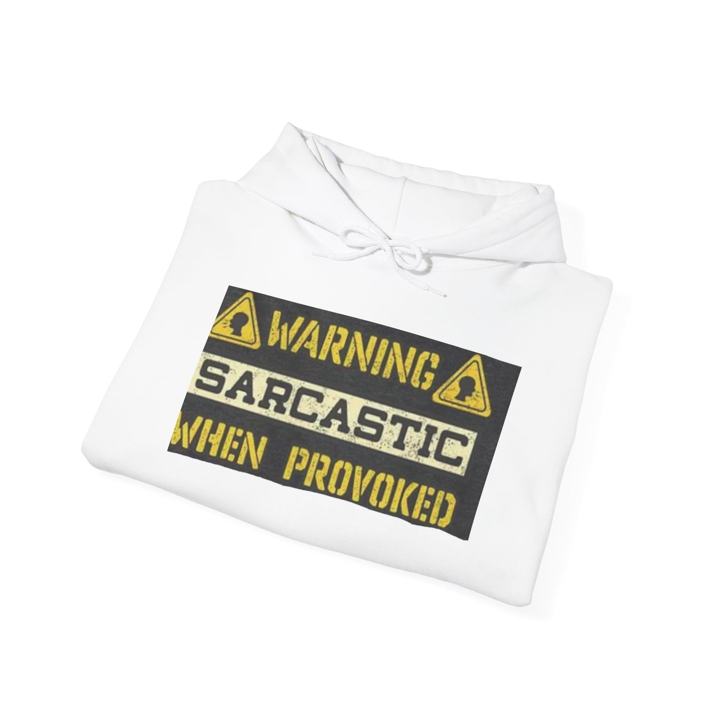 Warning Sarcastic When Provoked Hoodie, Funny Gift for Sarcastic Friends, Cozy Casual Wear, Unisex Sweatshirt, Sarcasm Hoodie