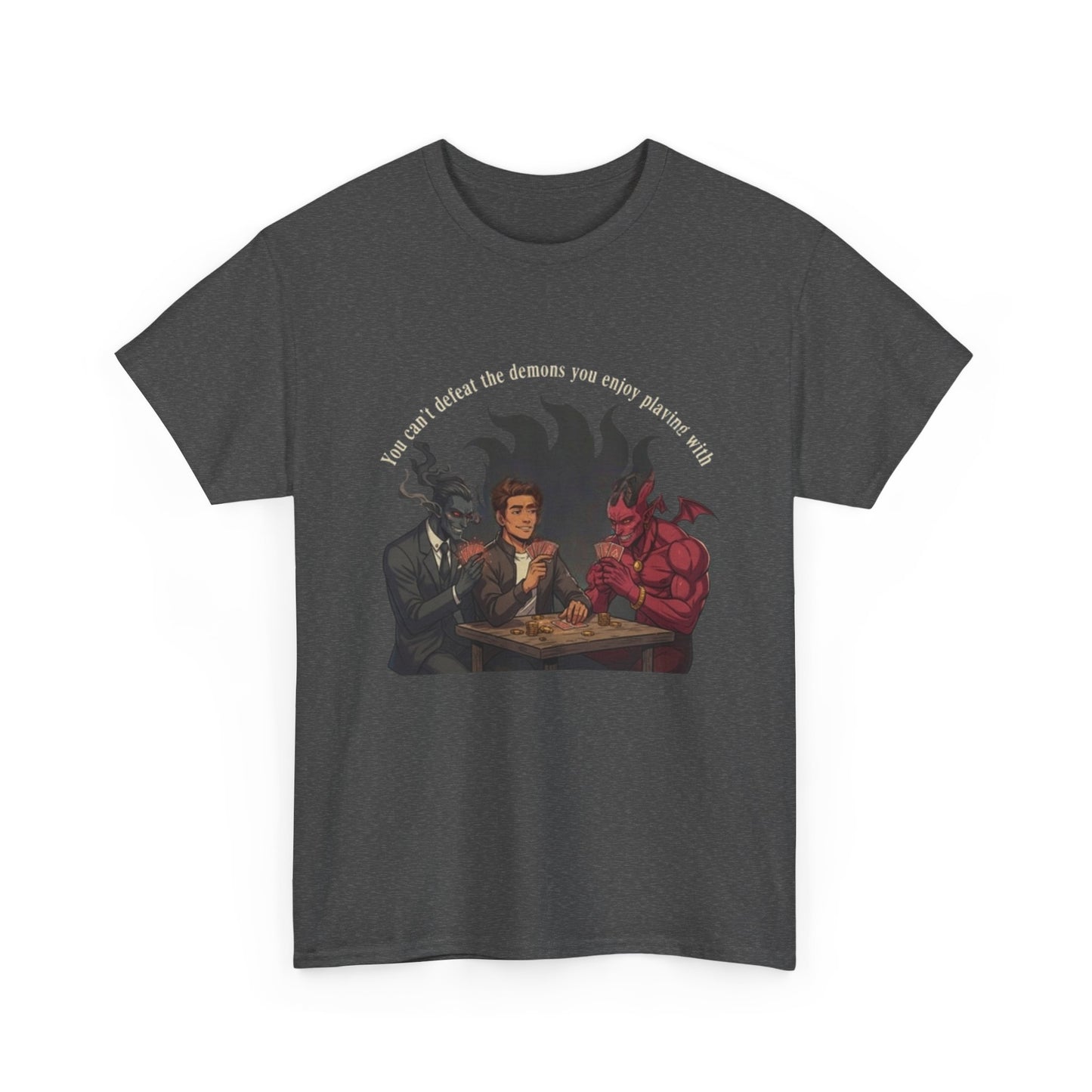 Dungeons & Demons T-Shirt — "If you can defeat the darkness you enjoy playing DnD" Fantasy RPG Tee