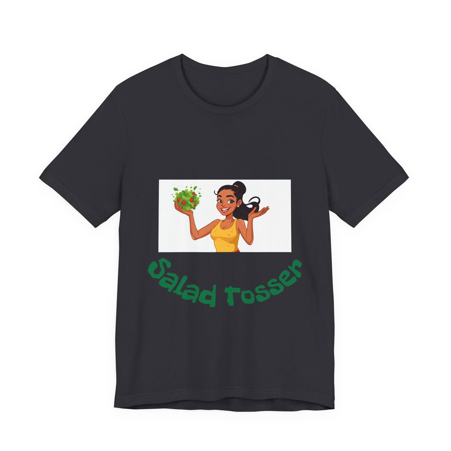 Salad Tosser Graphic Tee, Fun Kitchen Shirt, Gift for Chefs, Casual Summer Wear, Unique Foodie Apparel