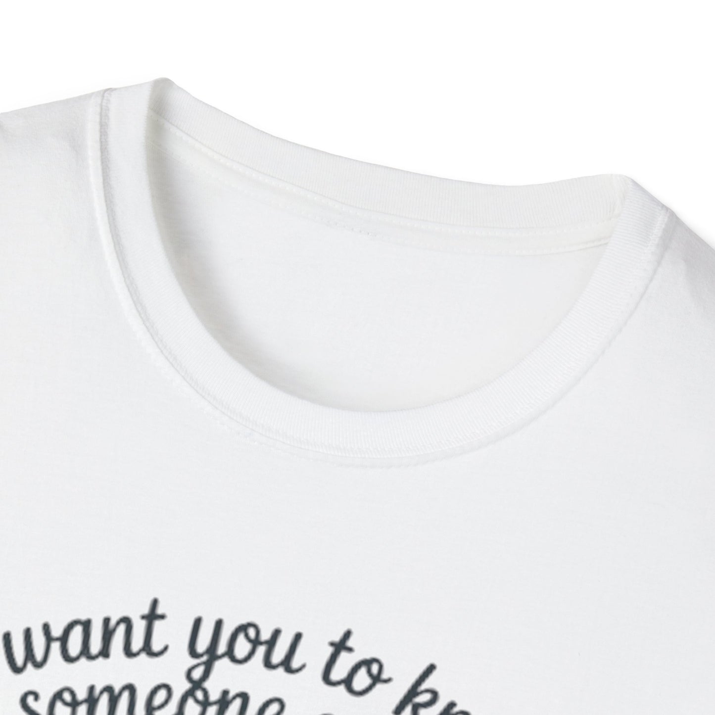 T-Shirt — "I Want You to Know Someone Cares (Not Me But Someone)" Comfort Tee