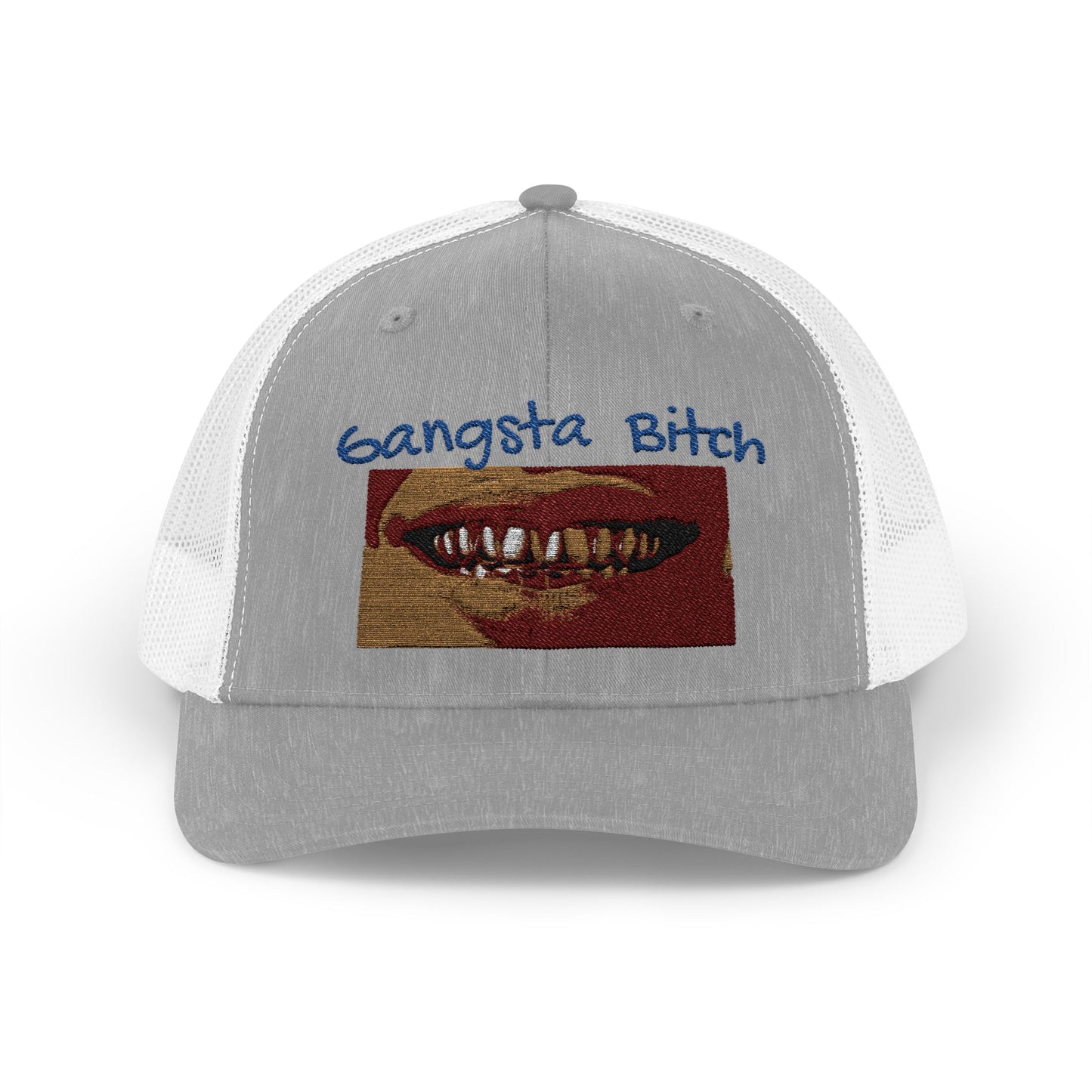 Gangsta Bitch Snapback Trucker Cap, Hip-Hop Hat, Streetwear Cap, Trendy Headwear, Gift for Him/Her