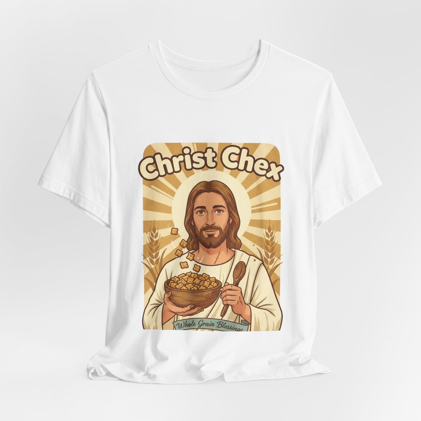 Christ Chex T‑Shirt — Funny Jesus Cereal Graphic Tee
