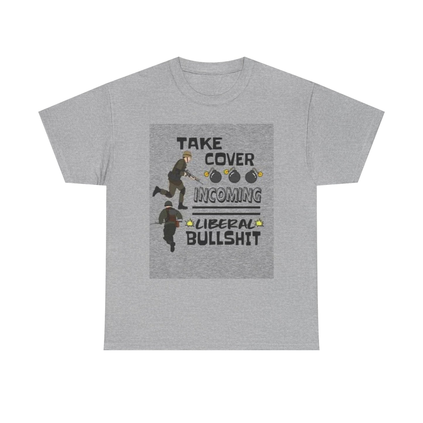 Liberal Bullshirt Unisex Heavy Cotton Tee, Fun Political Humor Shirt, Gift for Activists, Casual Wear, Statement Tee