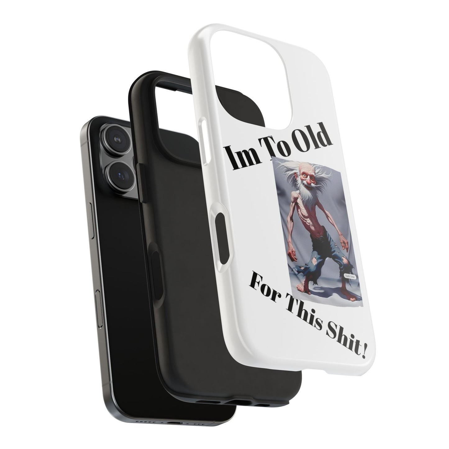 Humorous Tough Phone Cases, Quirky Phone Accessories, Gifts for Seniors, Fun Tech Gadgets, Unique Dad Gifts, Phone Protection