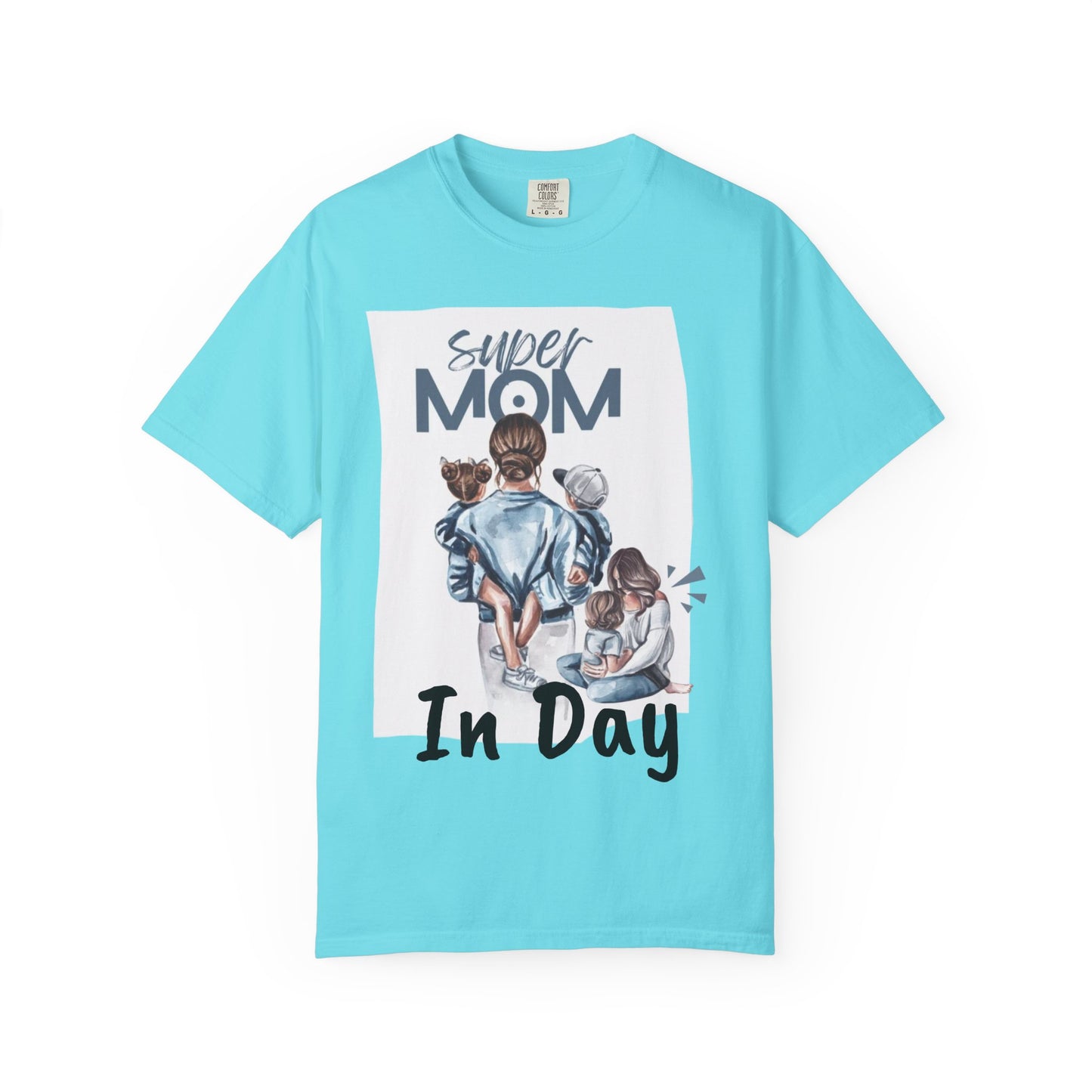 Super Mom T-Shirt, Unisex Garment-Dyed Tee, Perfect Gift for Mother's Day, Casual Wear, Family Outings, Mom Life Essentials