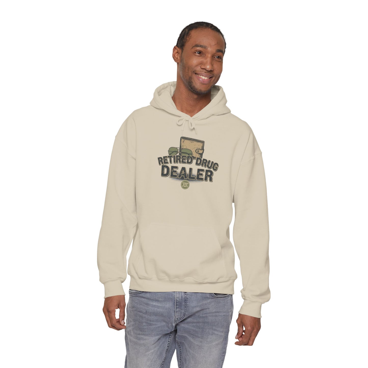 Retired Drug Dealer Hoodie — Funny Vintage Skid Row Retirement Gift