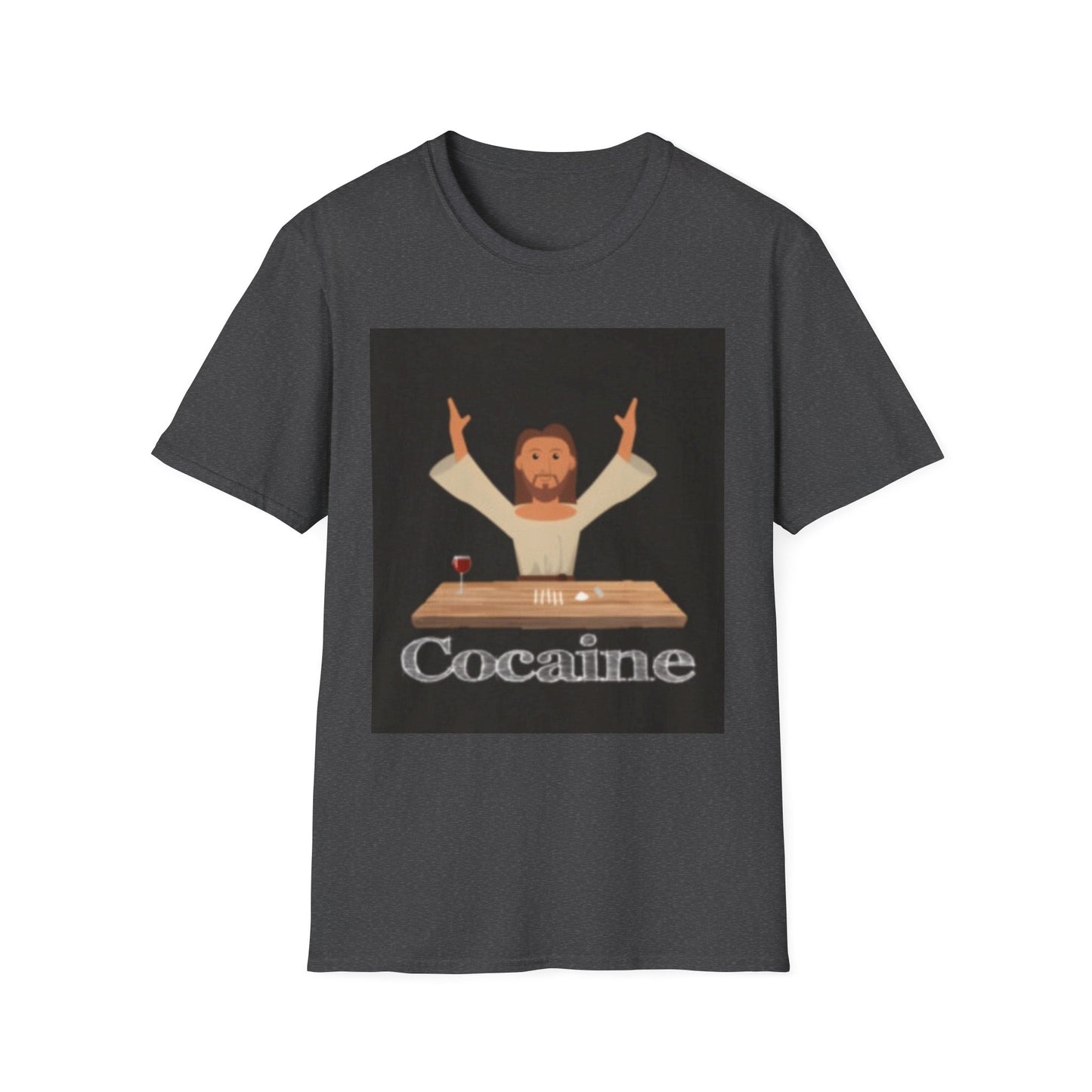 Cocaines Miracle Unisex Softstyle T-Shirt, Men's & Women's Tee, Funny Graphic Shirt, Humorous Gift, Casual Wear, Birthday Present