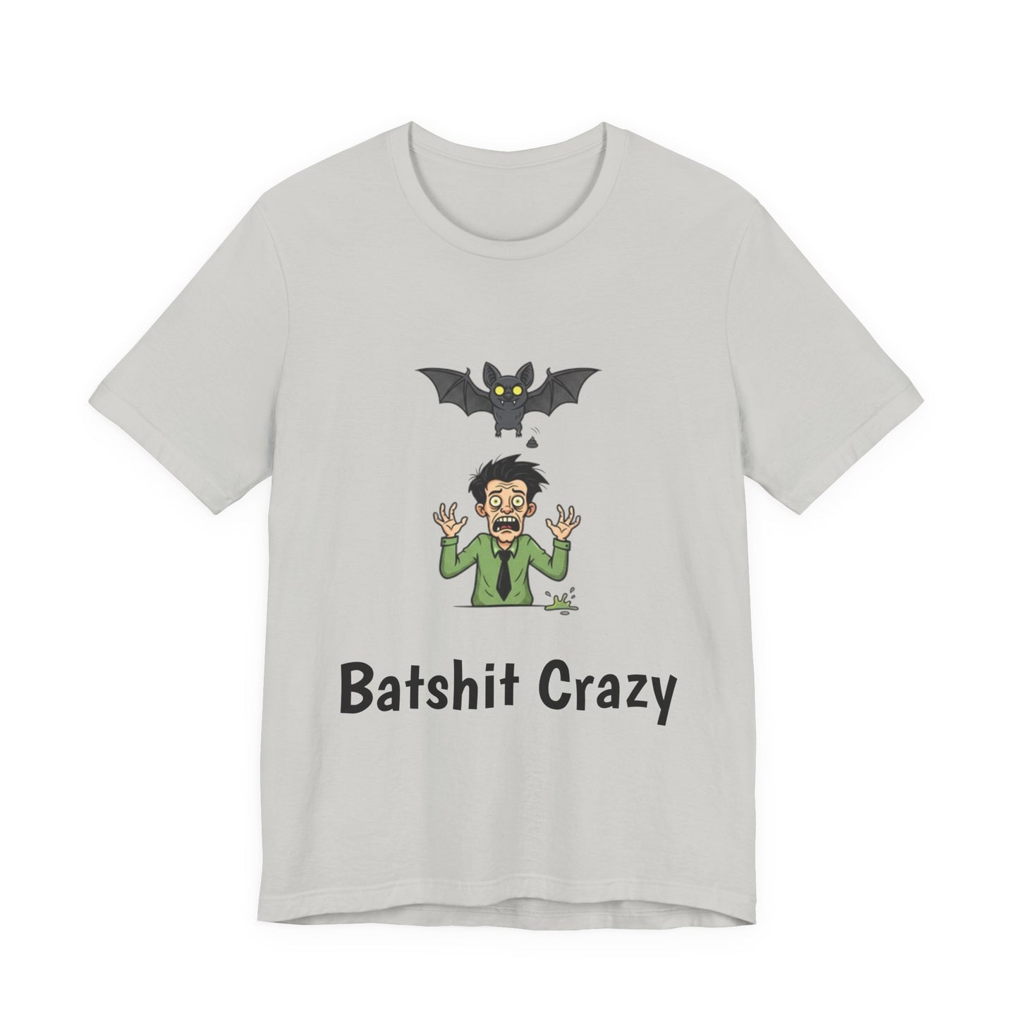 Batshit Crazy T‑Shirt — Funny Halloween Vampire/Bat Graphic Tee