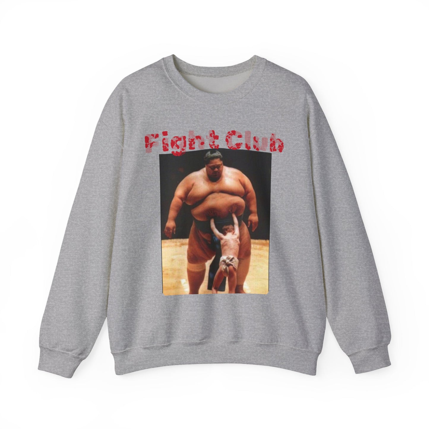 Fight Club Sweatshirt — Vintage Sumo Wrestling Graphic Crewneck