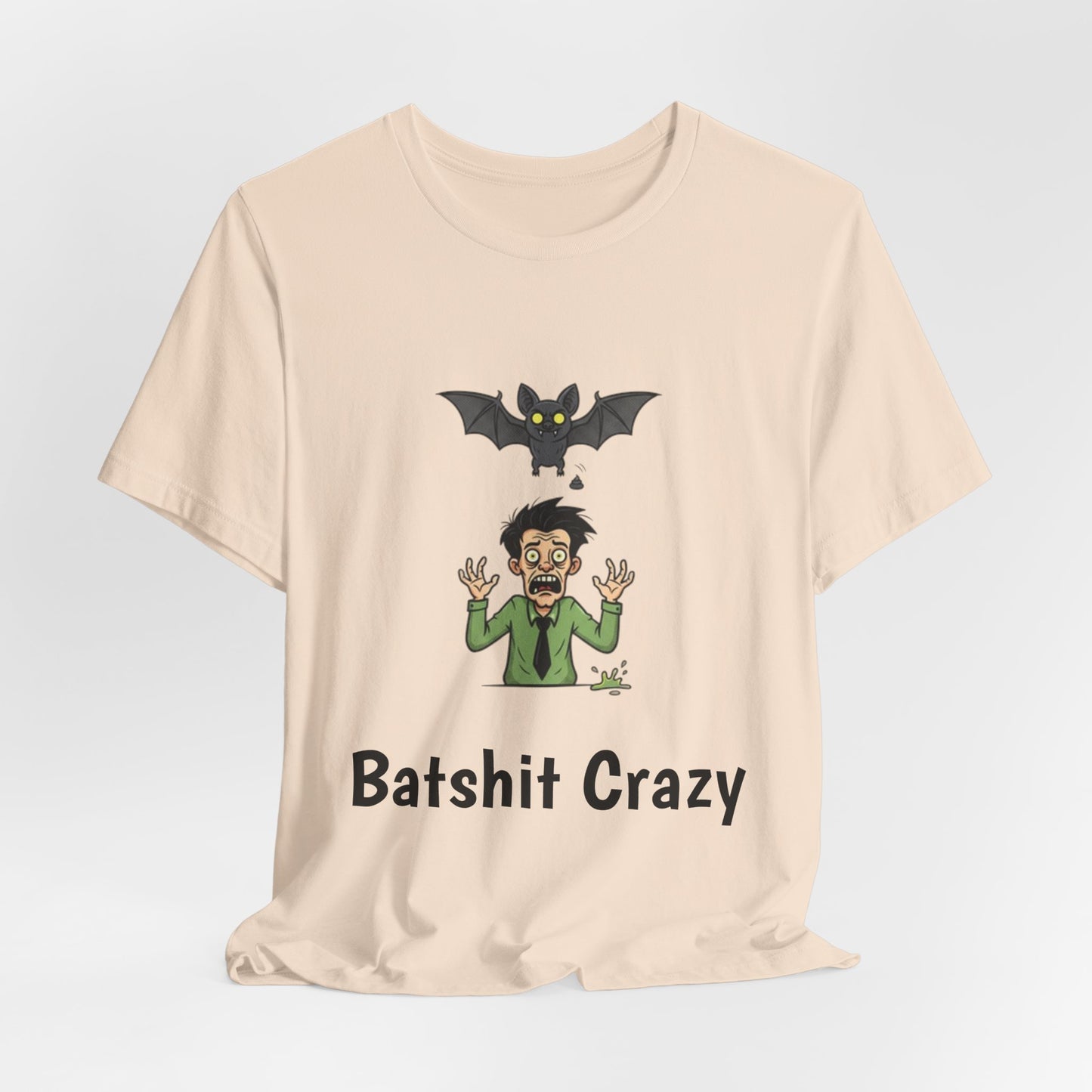 Batshit Crazy T‑Shirt — Funny Halloween Vampire/Bat Graphic Tee