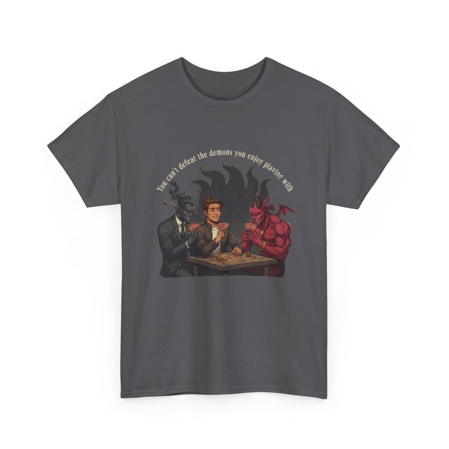 Dungeons & Demons T-Shirt — "If you can defeat the darkness you enjoy playing DnD" Fantasy RPG Tee