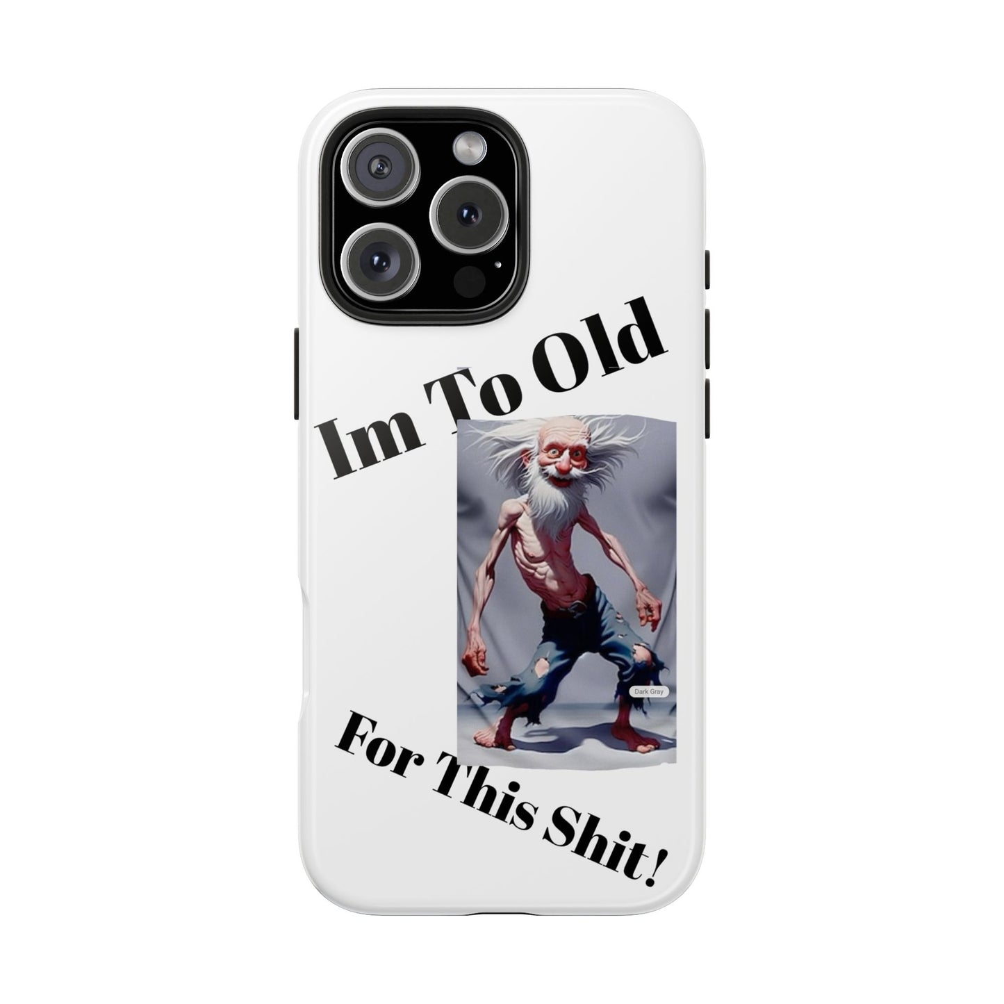 Humorous Tough Phone Cases, Quirky Phone Accessories, Gifts for Seniors, Fun Tech Gadgets, Unique Dad Gifts, Phone Protection