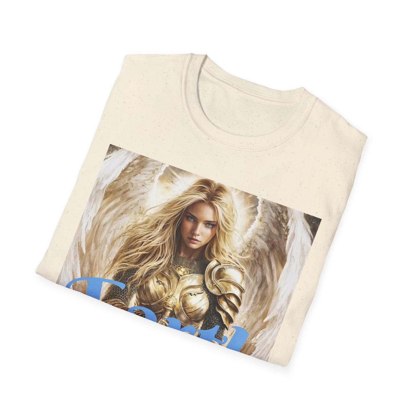 Earth Angel Unisex Softstyle T-Shirt, Inspirational Tee, Casual Wear, Gift for Her, Spiritual Shirt, Unique Graphic Shirt