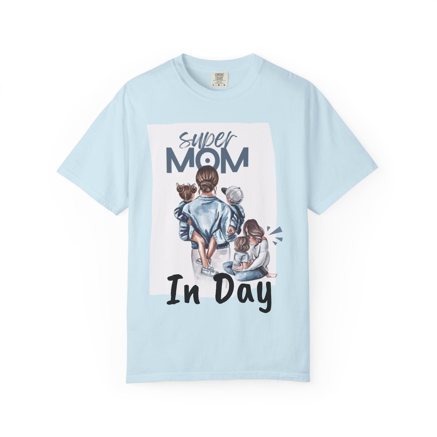 Super Mom T-Shirt, Unisex Garment-Dyed Tee, Perfect Gift for Mother's Day, Casual Wear, Family Outings, Mom Life Essentials