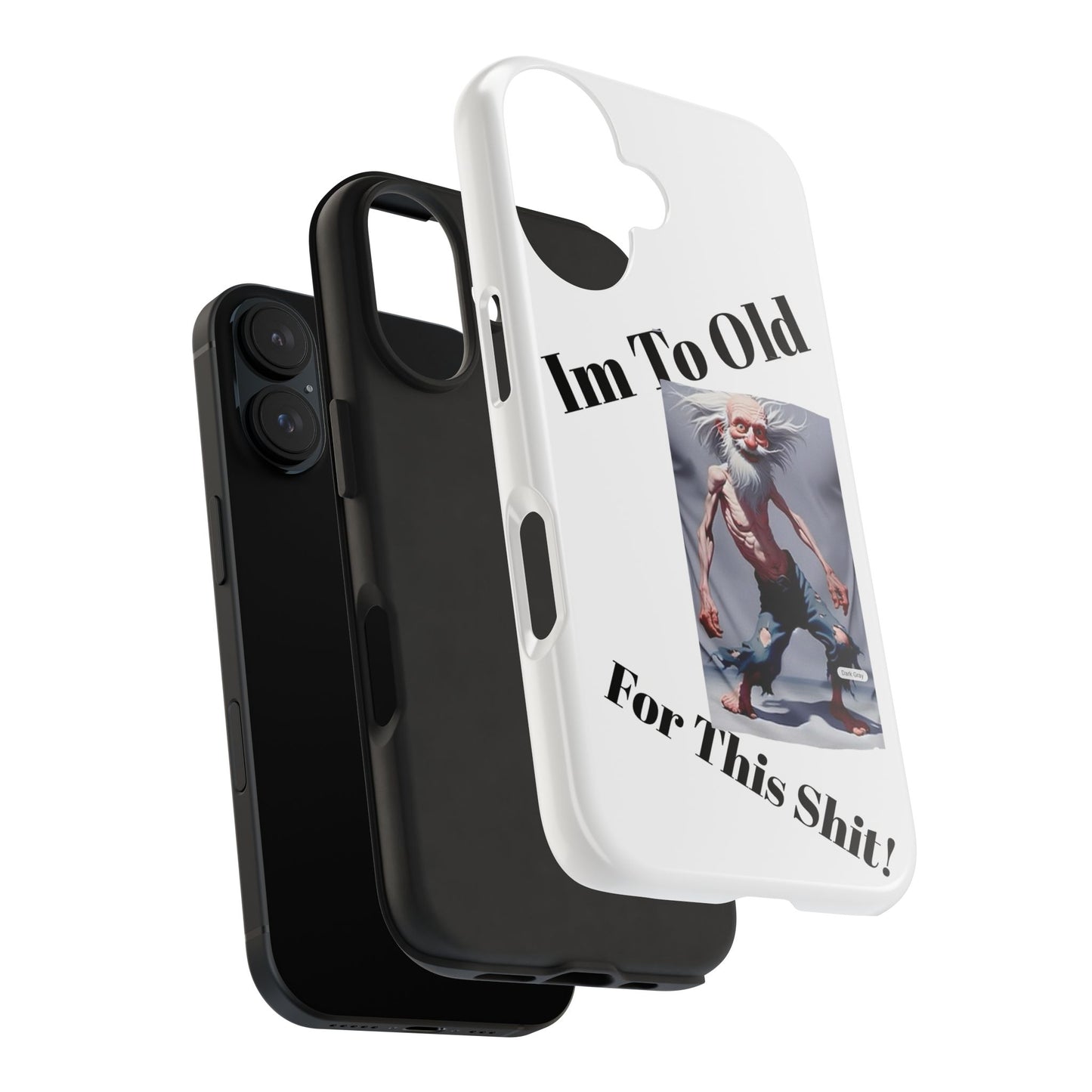 Humorous Tough Phone Cases, Quirky Phone Accessories, Gifts for Seniors, Fun Tech Gadgets, Unique Dad Gifts, Phone Protection