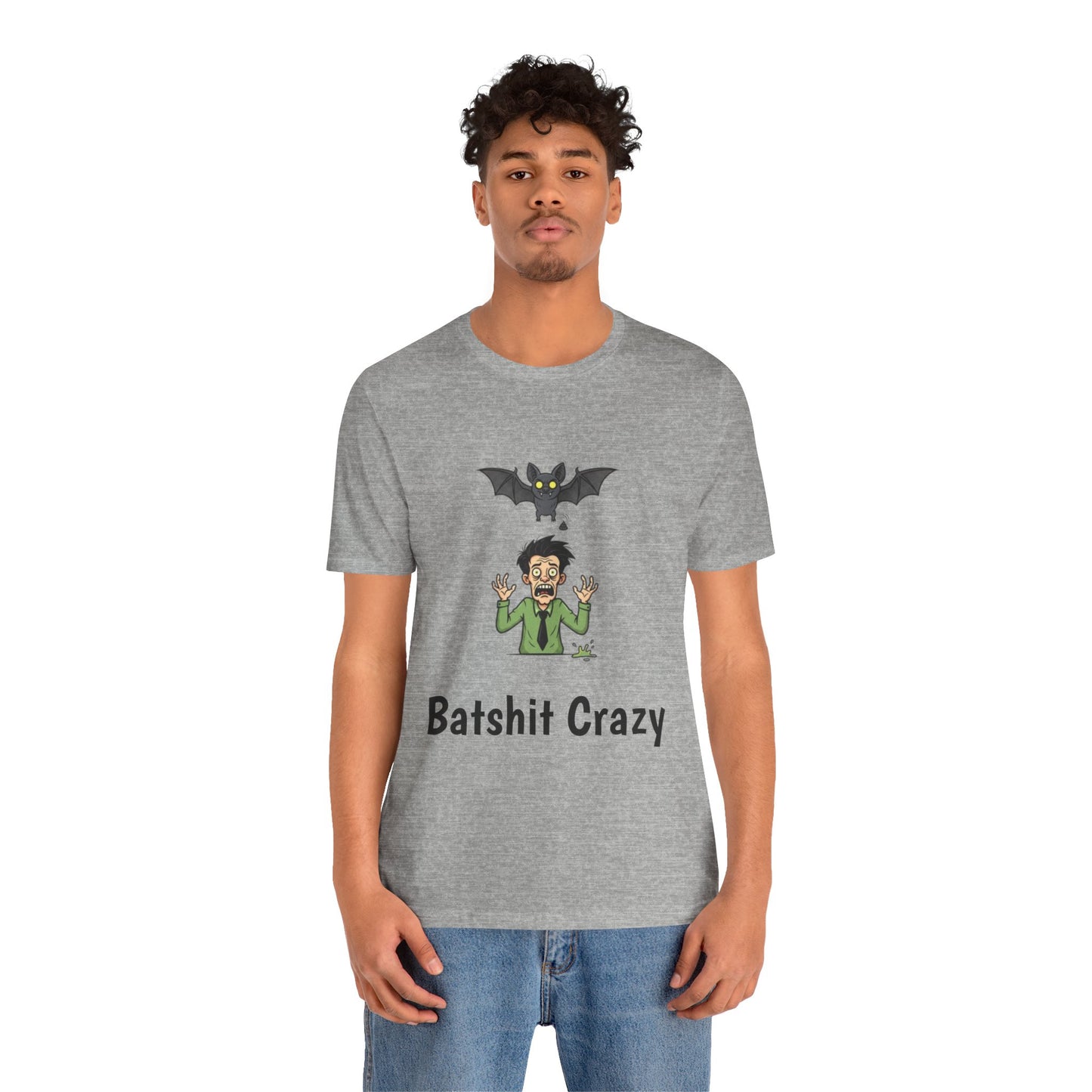 Batshit Crazy T‑Shirt — Funny Halloween Vampire/Bat Graphic Tee