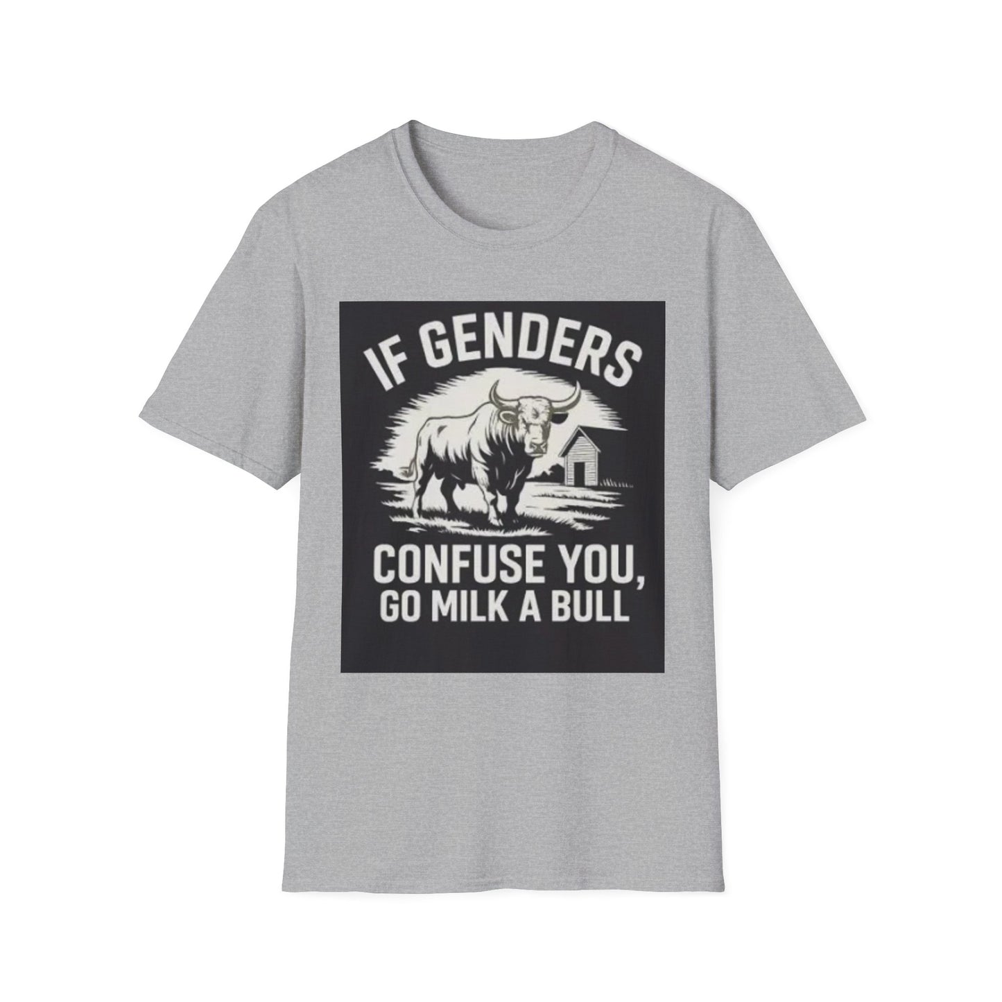 Humorous Gender Confusion T-Shirt, Funny Gift, Unisex Tee, Casual Wear, LGBTQ+ Apparel, Funny Quote Shirt