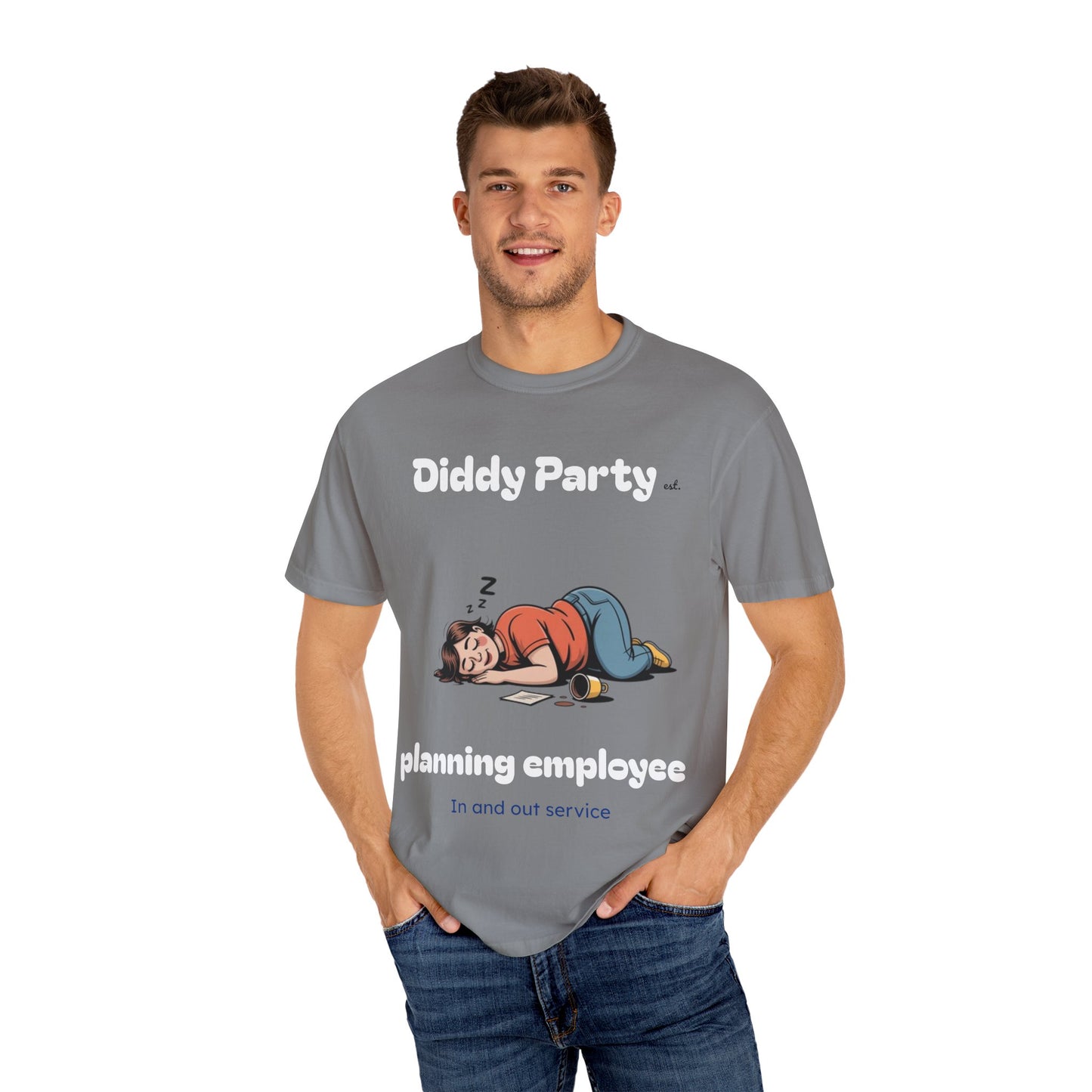 Funny Unisex Garment-Dyed T-shirt – Perfect for Lazy Days and Relaxation