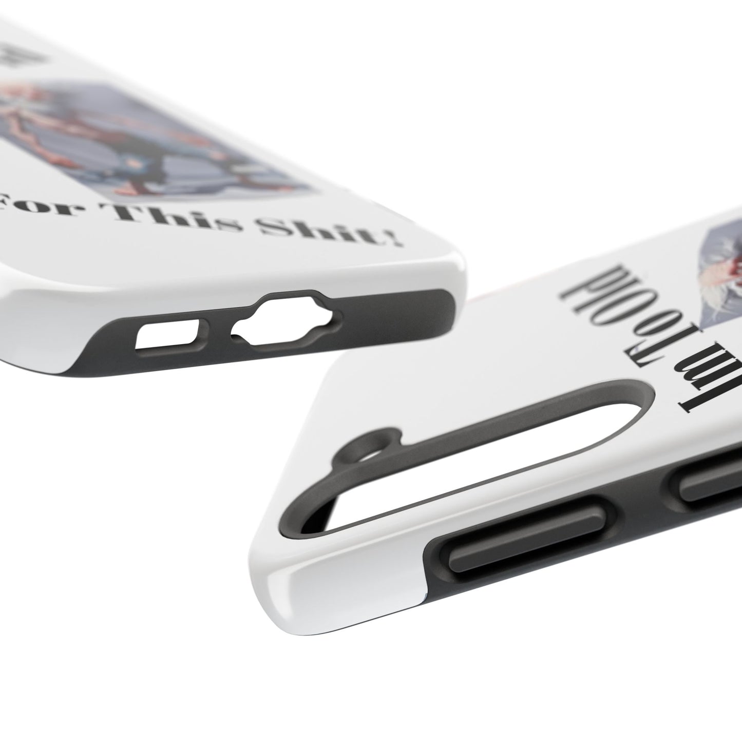 Humorous Tough Phone Cases, Quirky Phone Accessories, Gifts for Seniors, Fun Tech Gadgets, Unique Dad Gifts, Phone Protection