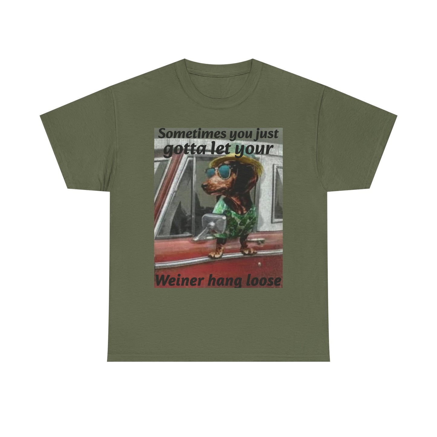 Dachshund 'Let Your Wiener Hang Loose' Graphic Tee