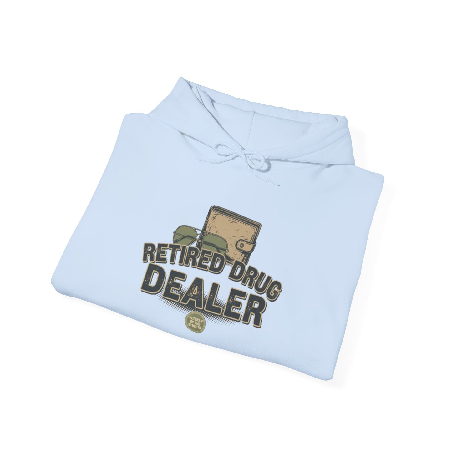 Retired Drug Dealer Hoodie — Funny Vintage Skid Row Retirement Gift