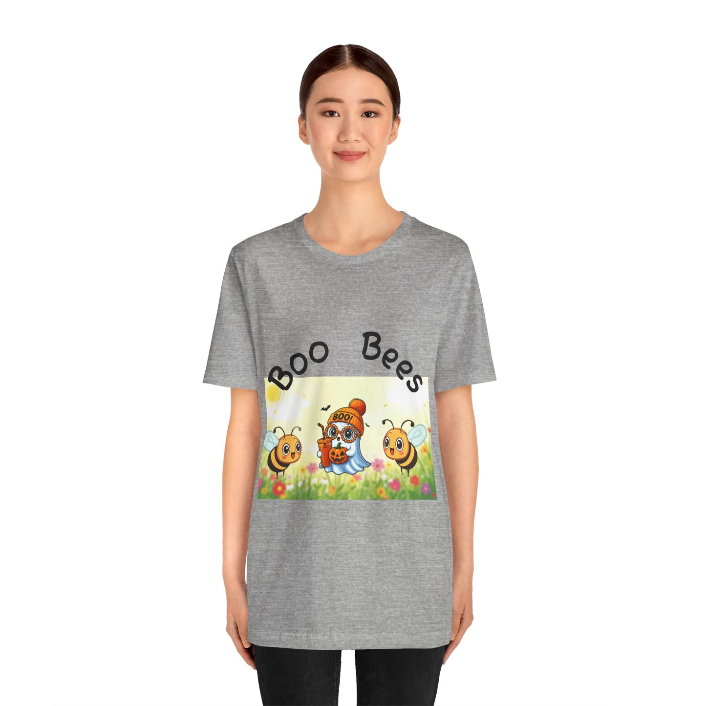 Cute Boo Bees Graphic Tee for Bee Lovers, Funny Bees Shirt, Unisex Summer T-Shirt, Gift for Nature Enthusiasts, Pollinator Awareness