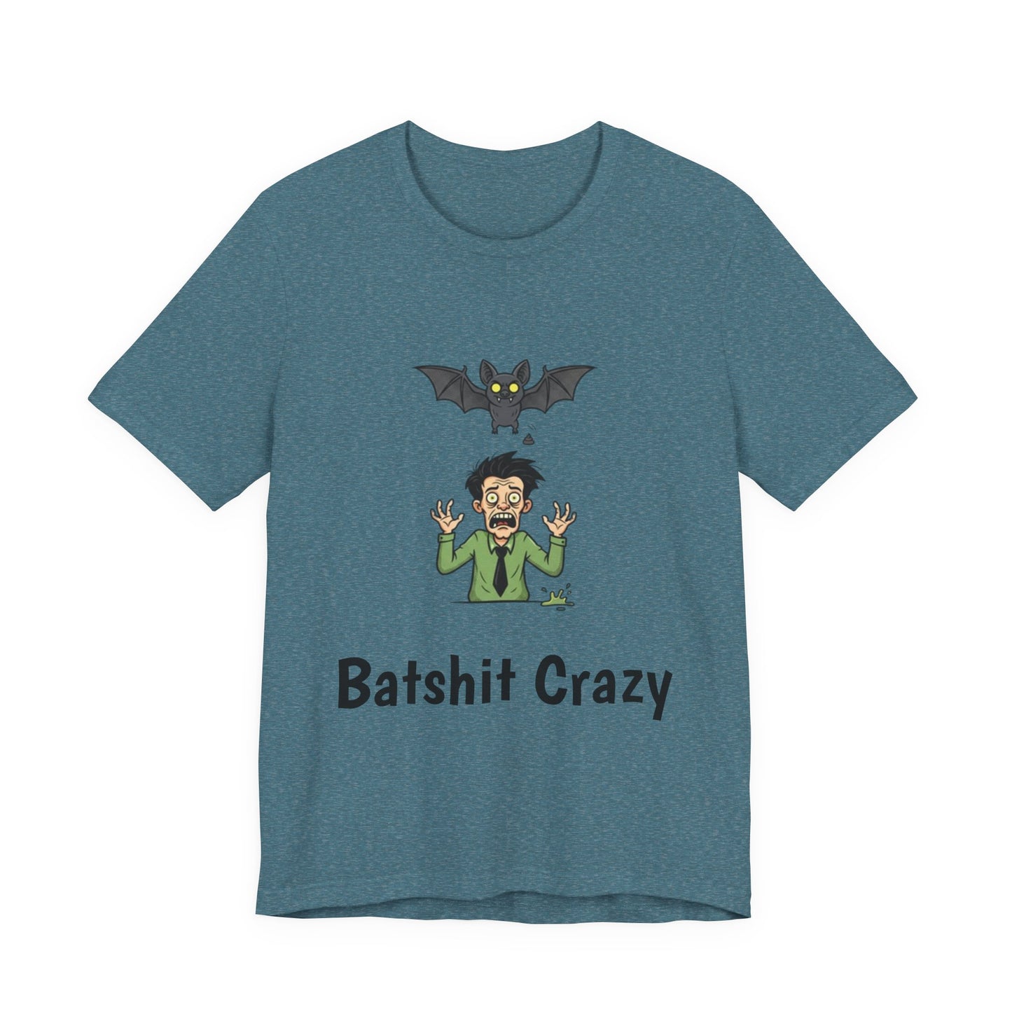 Batshit Crazy T‑Shirt — Funny Halloween Vampire/Bat Graphic Tee