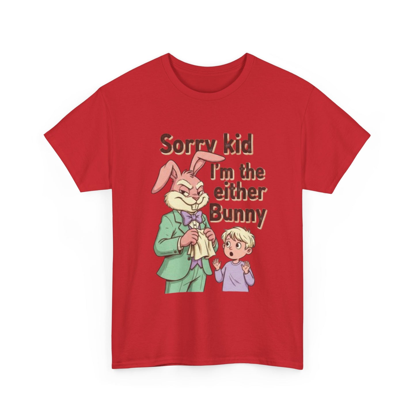 Easter Tee — "Sorry Kid I'm the Easter Bunny" Retro Bunny Graphic T-Shirt