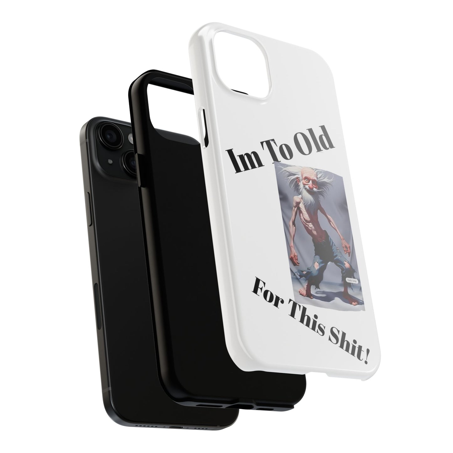 Humorous Tough Phone Cases, Quirky Phone Accessories, Gifts for Seniors, Fun Tech Gadgets, Unique Dad Gifts, Phone Protection
