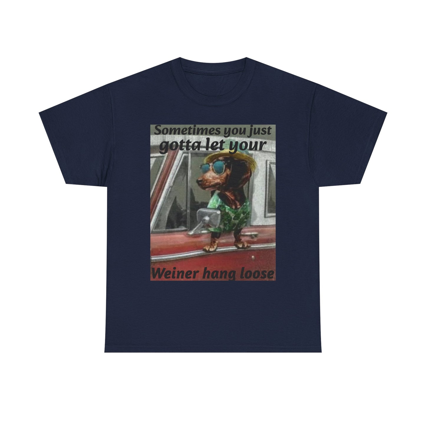 Dachshund 'Let Your Wiener Hang Loose' Graphic Tee