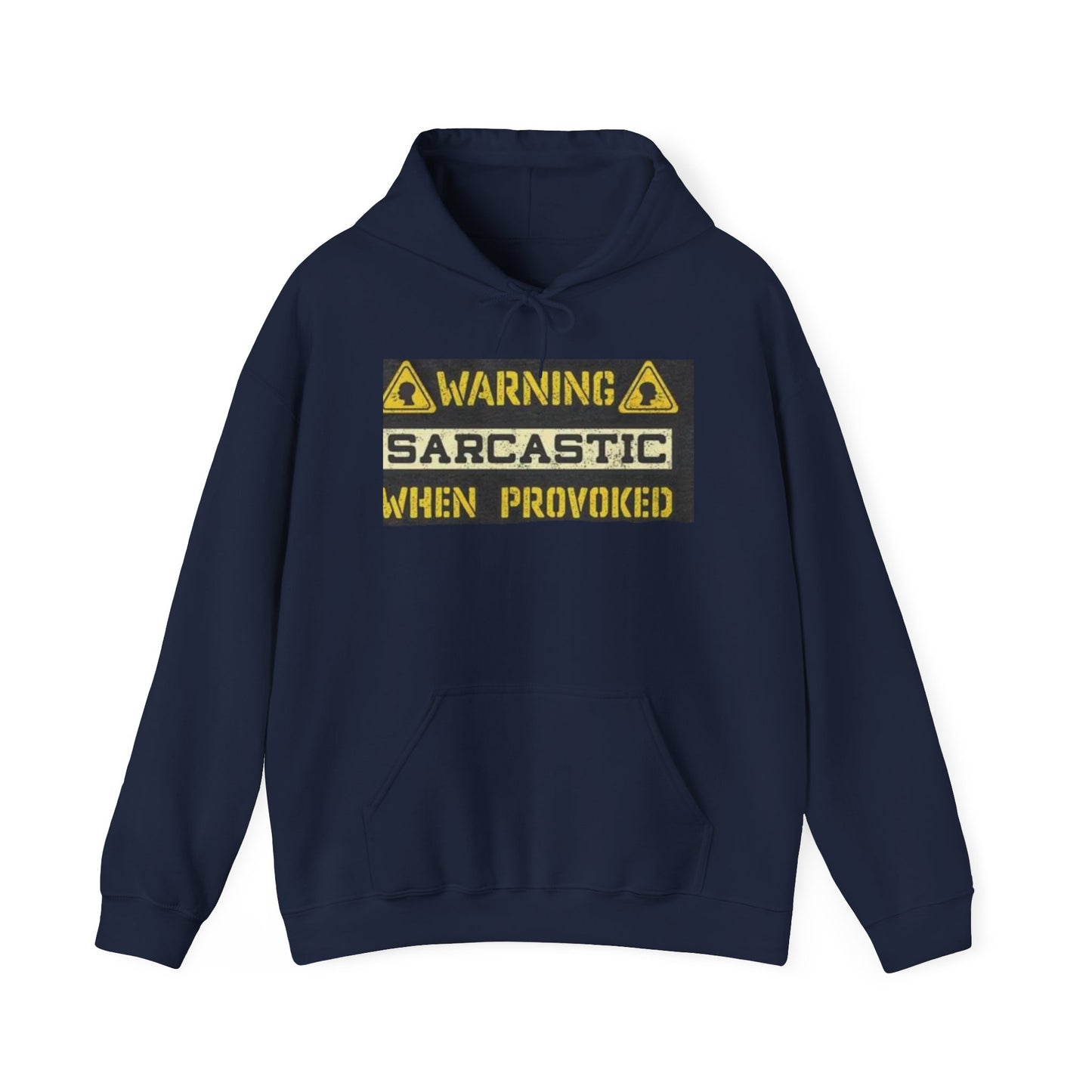 Warning Sarcastic When Provoked Hoodie, Funny Gift for Sarcastic Friends, Cozy Casual Wear, Unisex Sweatshirt, Sarcasm Hoodie