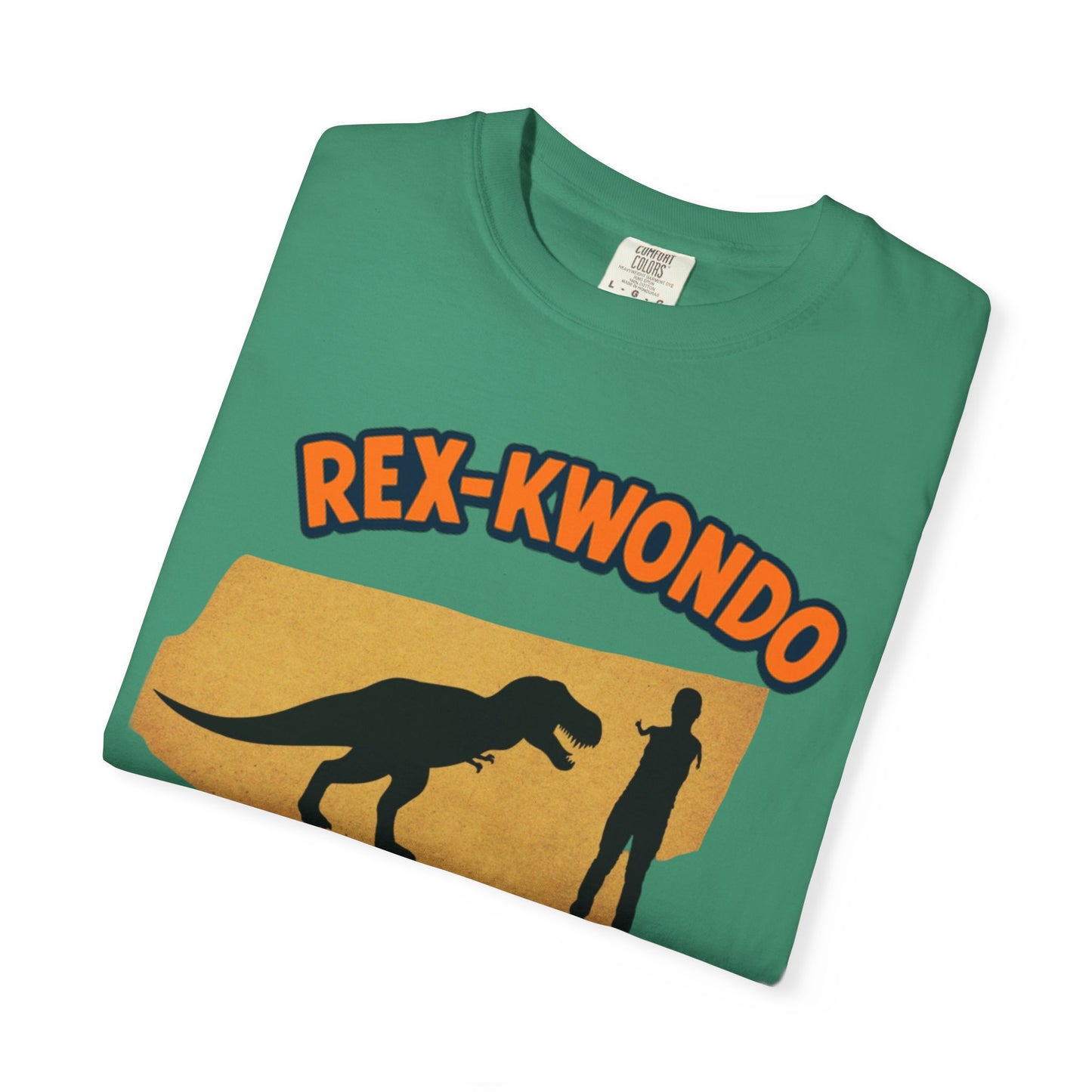 Rex-Kwondo T-Shirt — Funny Dinosaur Martial Arts Tee (“It's all in the wrist”)