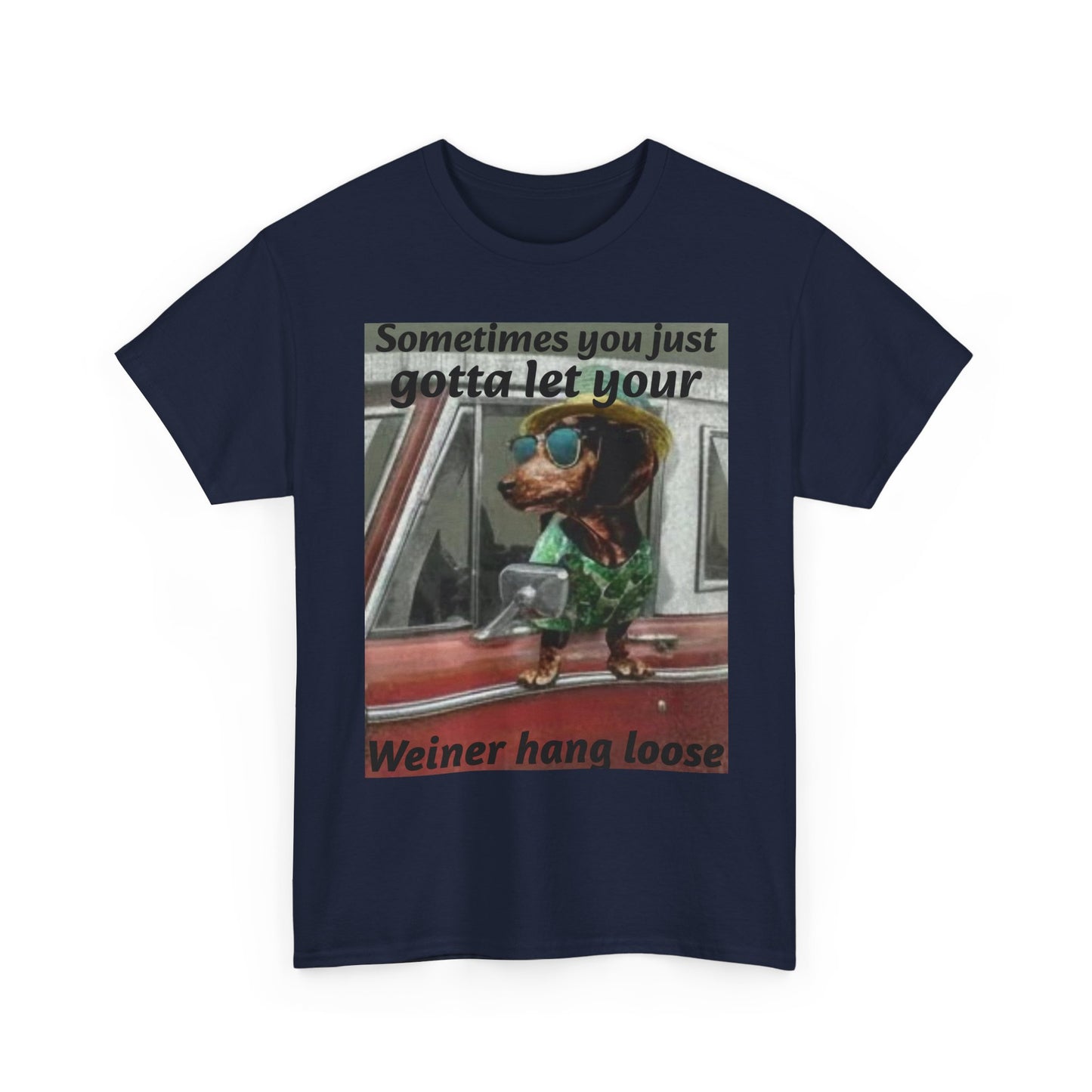 Dachshund 'Let Your Wiener Hang Loose' Graphic Tee