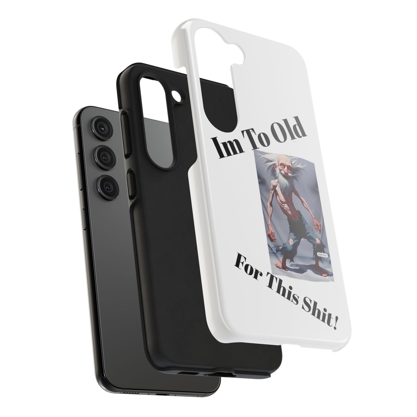 Humorous Tough Phone Cases, Quirky Phone Accessories, Gifts for Seniors, Fun Tech Gadgets, Unique Dad Gifts, Phone Protection