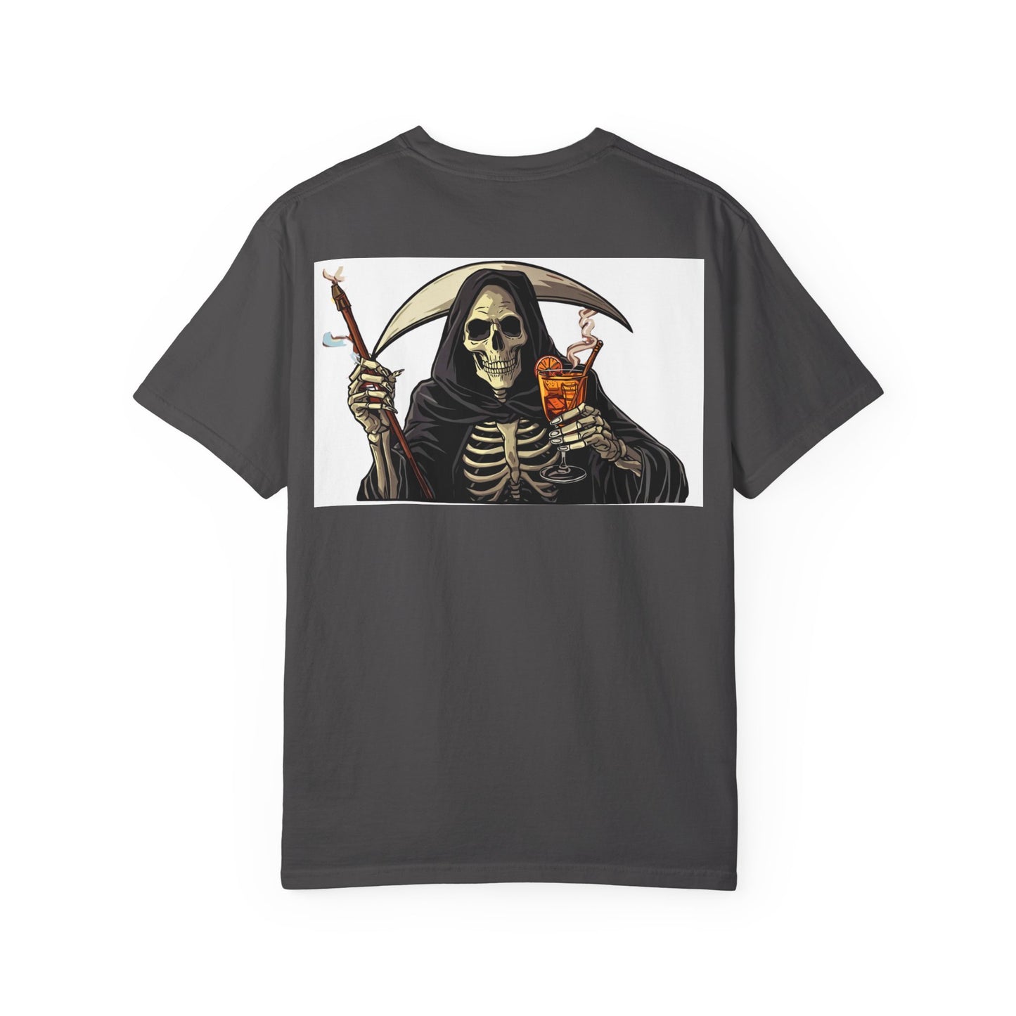 Skull & Scythe T-Shirt — "Everything Will Kill You, So Make It Something Fun" Graphic Tee