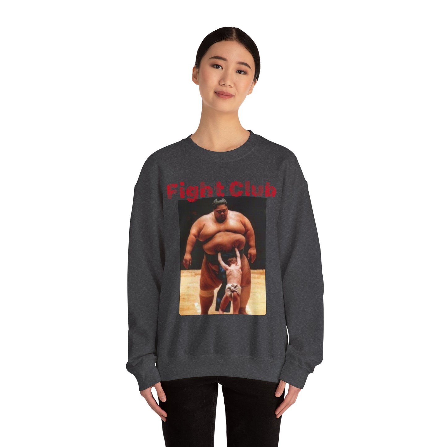 Fight Club Sweatshirt — Vintage Sumo Wrestling Graphic Crewneck
