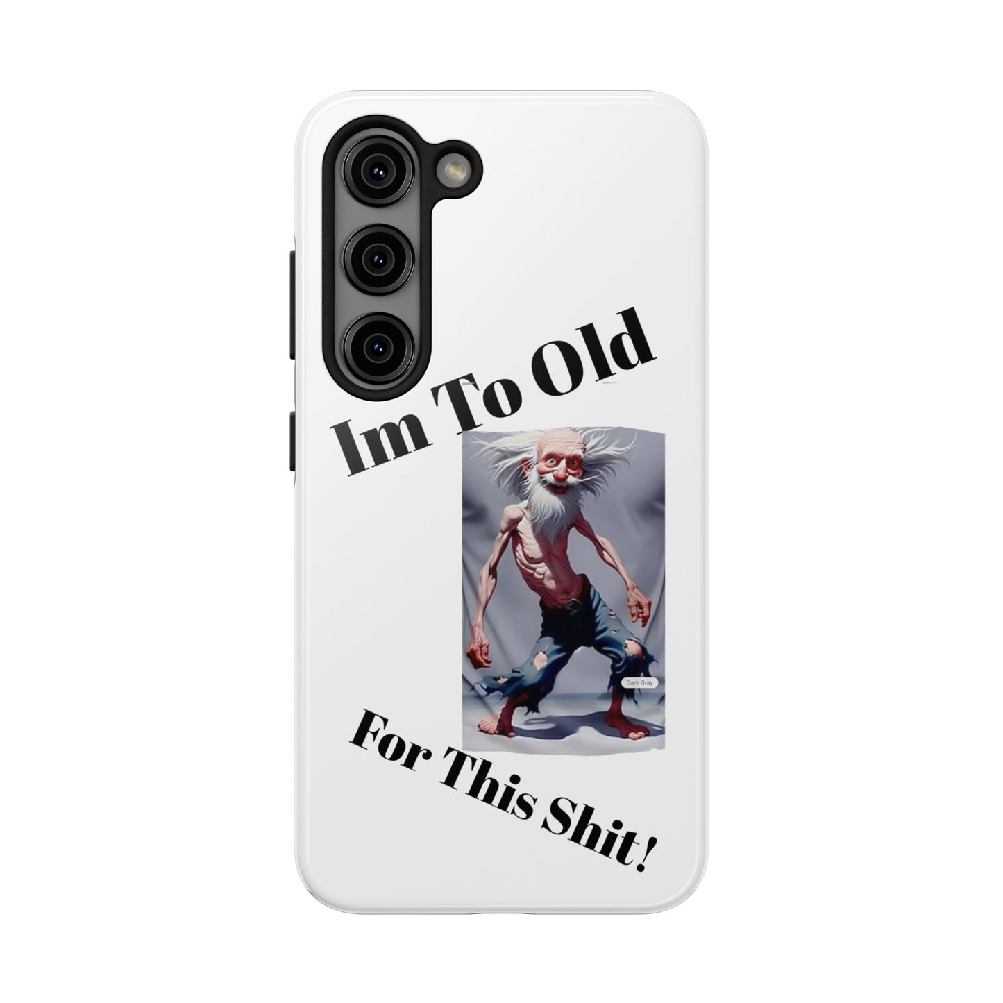 Humorous Tough Phone Cases, Quirky Phone Accessories, Gifts for Seniors, Fun Tech Gadgets, Unique Dad Gifts, Phone Protection