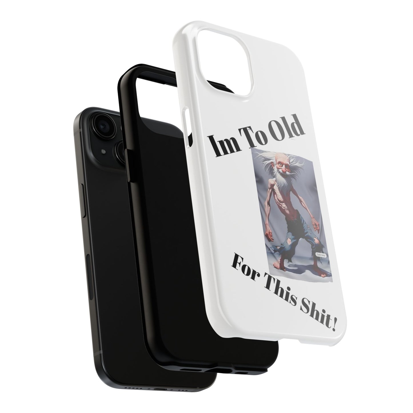 Humorous Tough Phone Cases, Quirky Phone Accessories, Gifts for Seniors, Fun Tech Gadgets, Unique Dad Gifts, Phone Protection