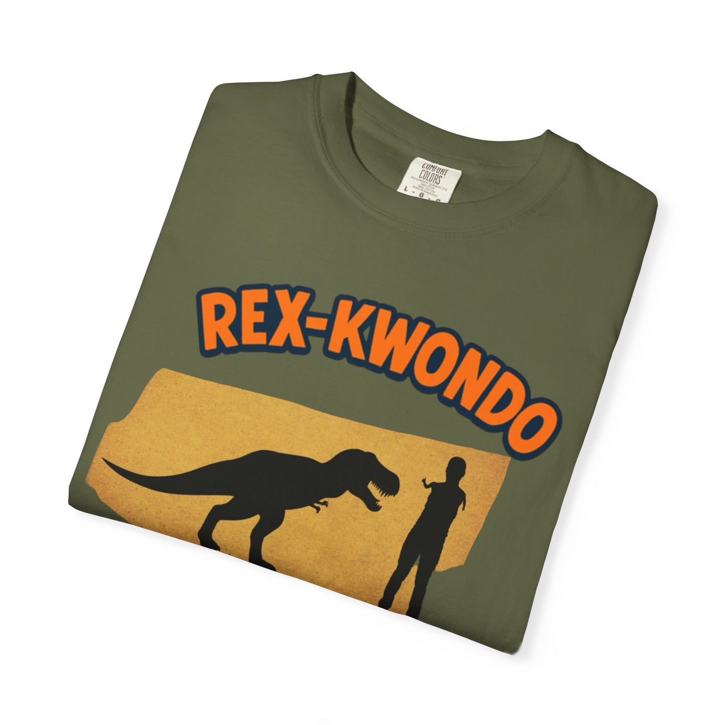 Rex-Kwondo T-Shirt — Funny Dinosaur Martial Arts Tee (“It's all in the wrist”)