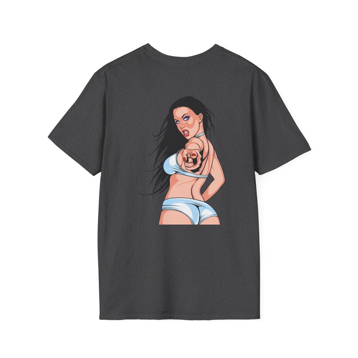 T-Shirt — "Rubber Buns and Liquor" Retro Breakfast & Whiskey Graphic Tee