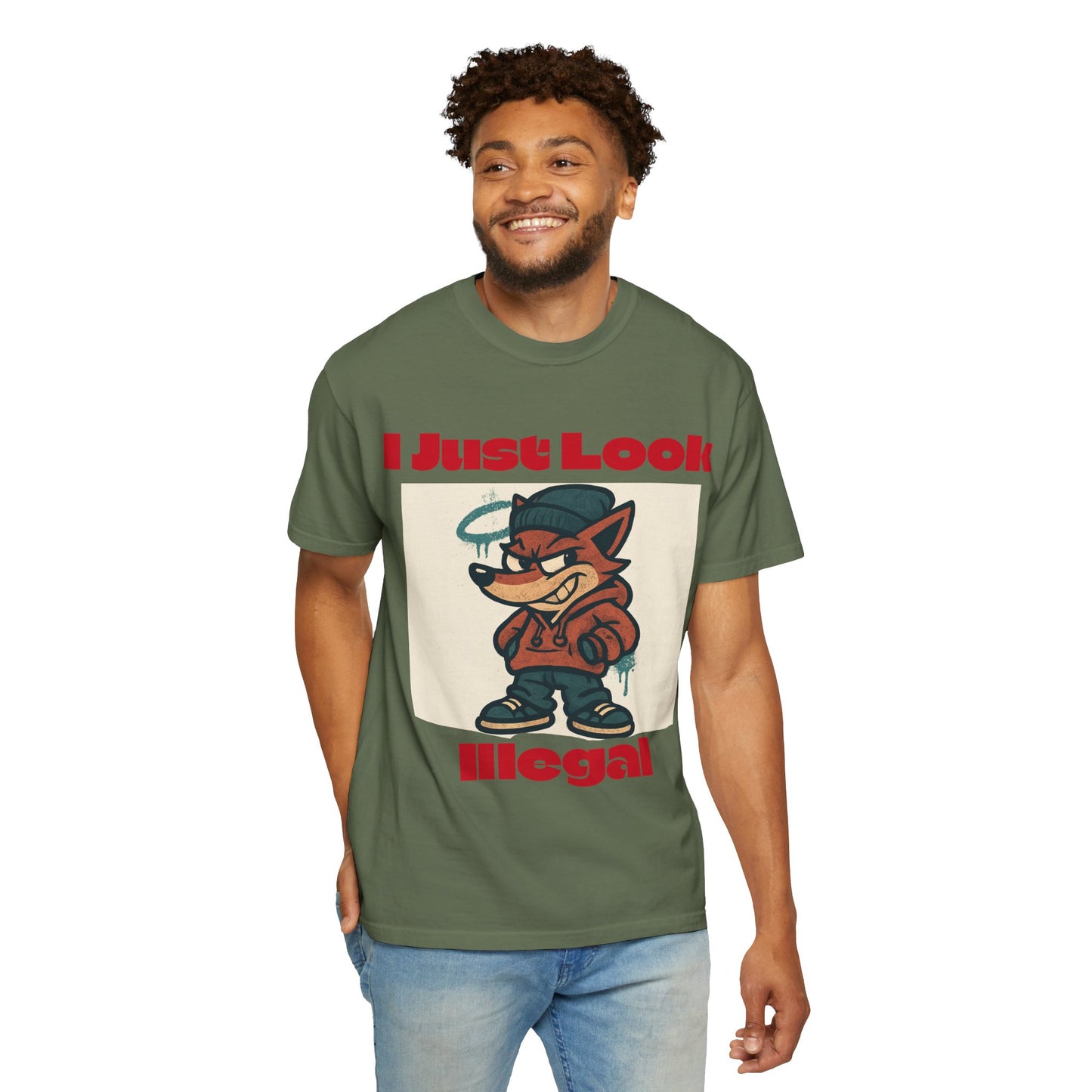 I Just Look Illegal Unisex T-Shirt, Funny Graphic Tee, Streetwear Style, Casual Wear, Gift for Him/Her, Trendy Apparel