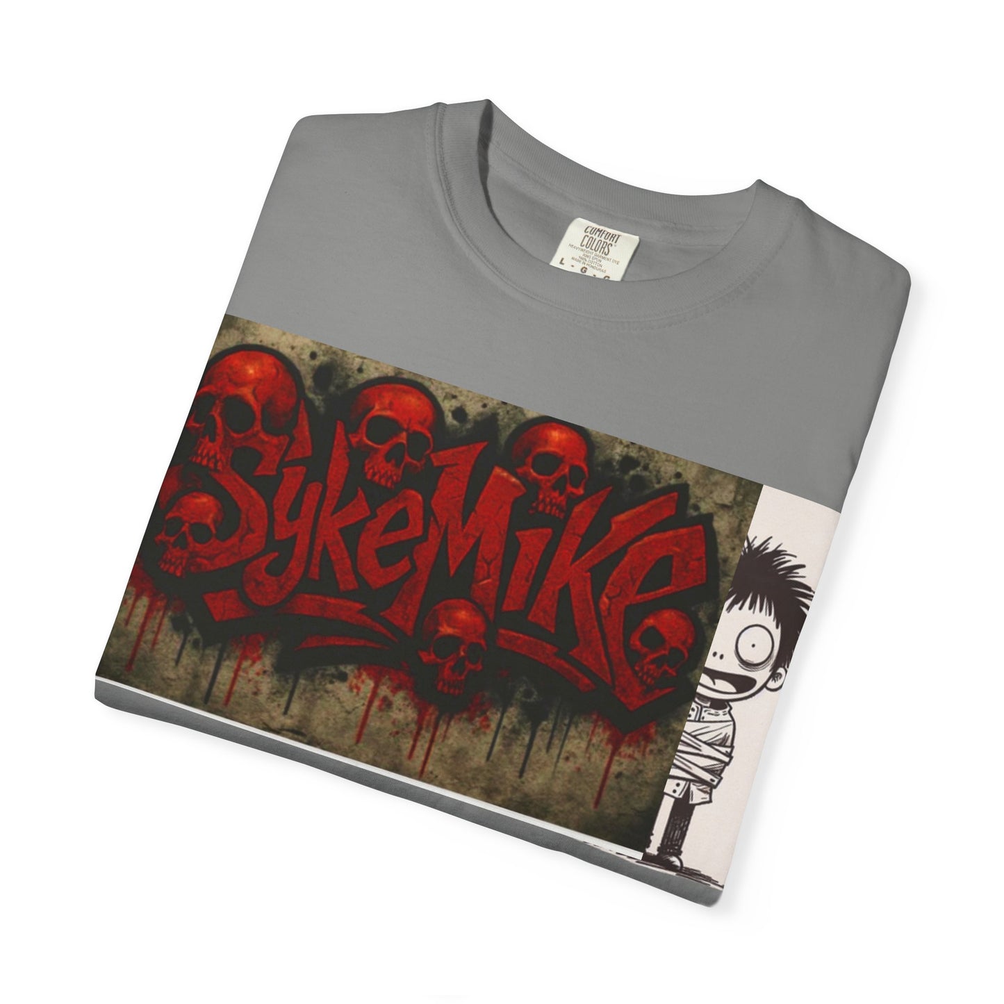 Unique Graphic Unisex T-shirt with SykeMike Design, Streetwear Fashion, Casual Wear, Gift for Friends, Creative Expression