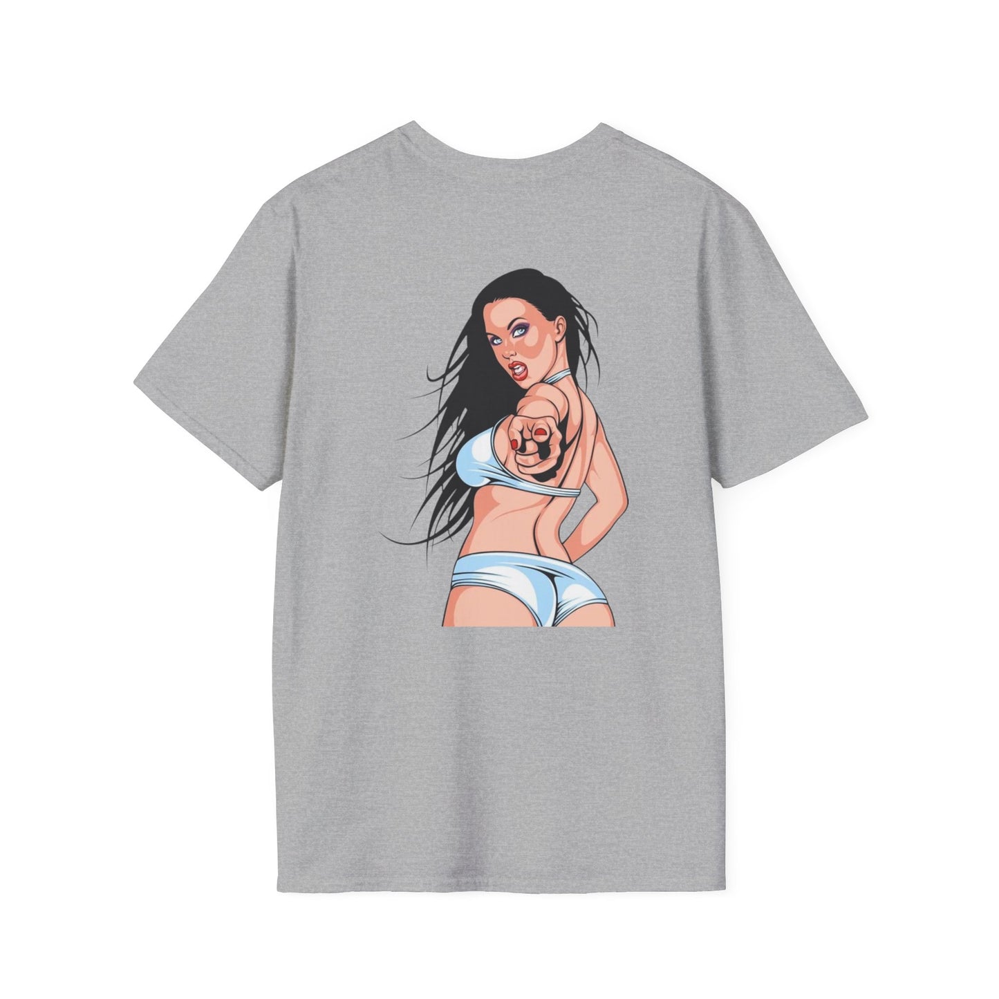 T-Shirt — "Rubber Buns and Liquor" Retro Breakfast & Whiskey Graphic Tee