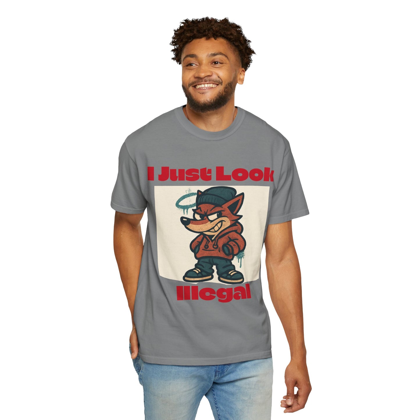 I Just Look Illegal Unisex T-Shirt, Funny Graphic Tee, Streetwear Style, Casual Wear, Gift for Him/Her, Trendy Apparel